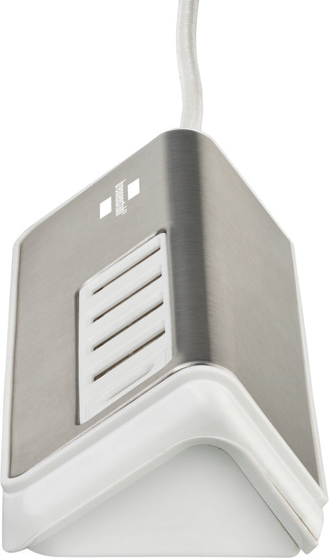Brennenstuhl 1508230 USB-Desktop-Ladegerät 20 W – USB-C×1, USB-A×4 – PD – 1,5 m Textilkabel, Weiss