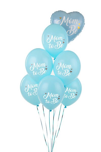 PartyDeco Luftballons Babyshower – Blau – Ø 30 cm – Latex – 6 Stk
