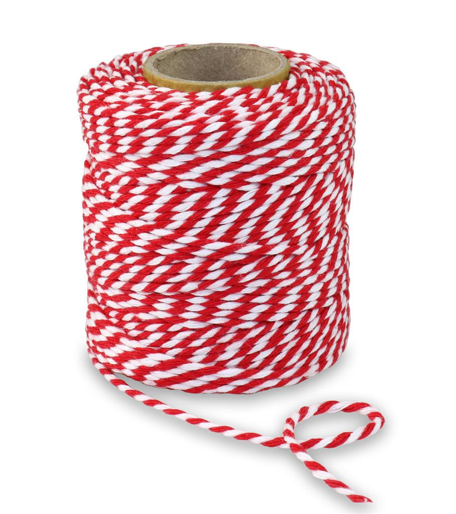 Pattberg Geschenkband Baumwolle Rot – 2 mm × 50 m