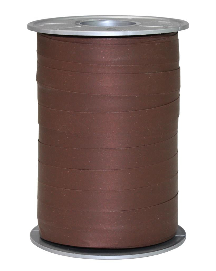 Pattberg Geschenkband Polypropylen, matt, braun – 10 mm × 200 m – 1 Stk.