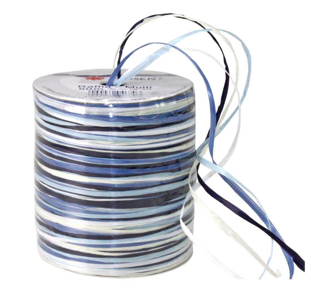 Pattberg Geschenkband Viskose matt blau – 2 mm × 50 m