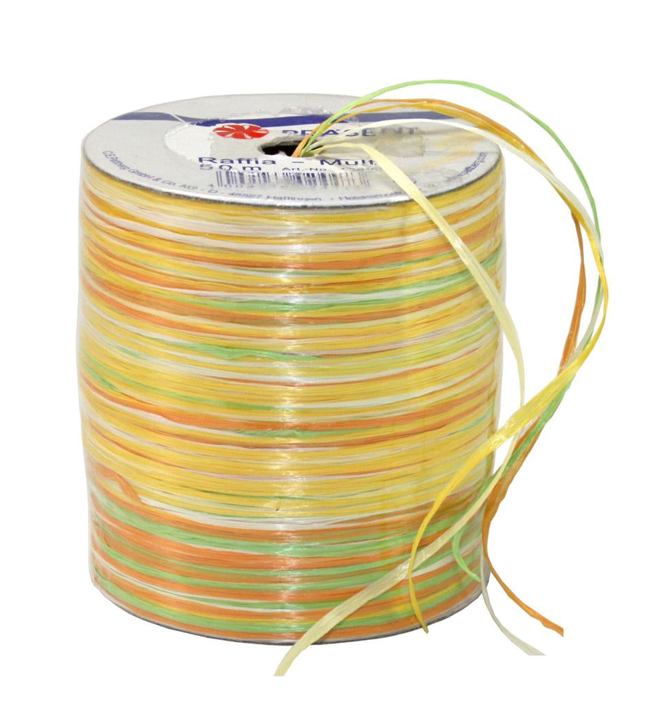 Pattberg Geschenkband Viskose Mehrfarbig – 2 mm × 50 m – 1 Stk.