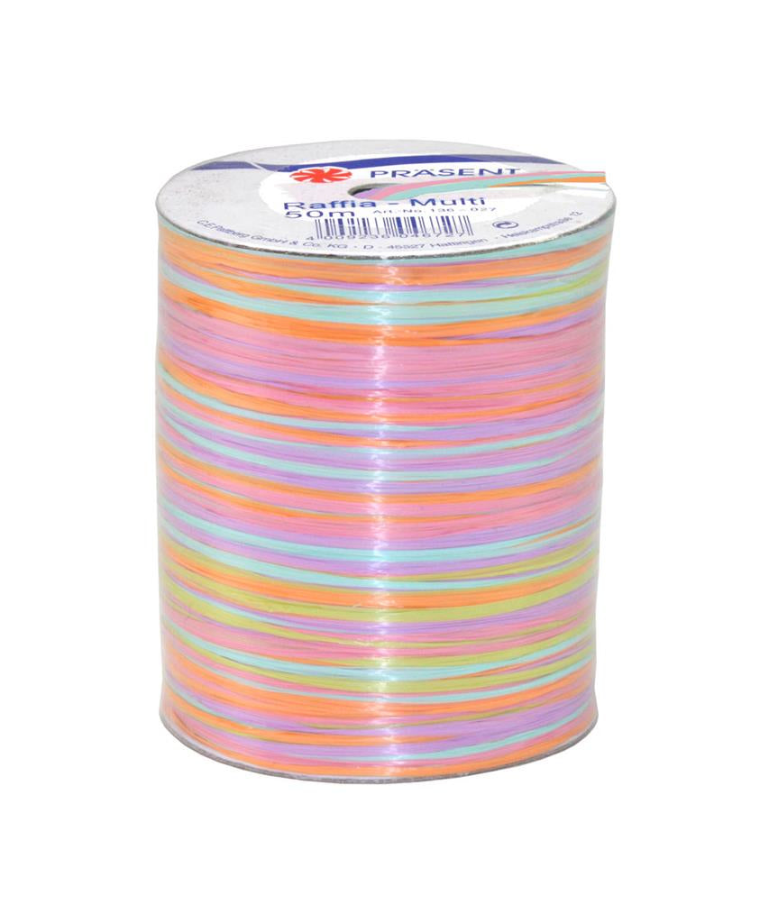 Pattberg Geschenkband Viskose mehrfarbig – 2 mm × 50 m