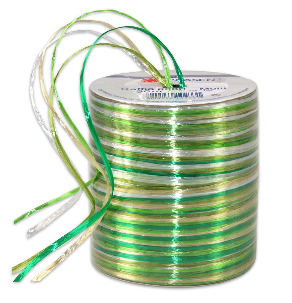 Pattberg Geschenkband Viskose Grün – 2 mm × 50 m – 1 Stk.