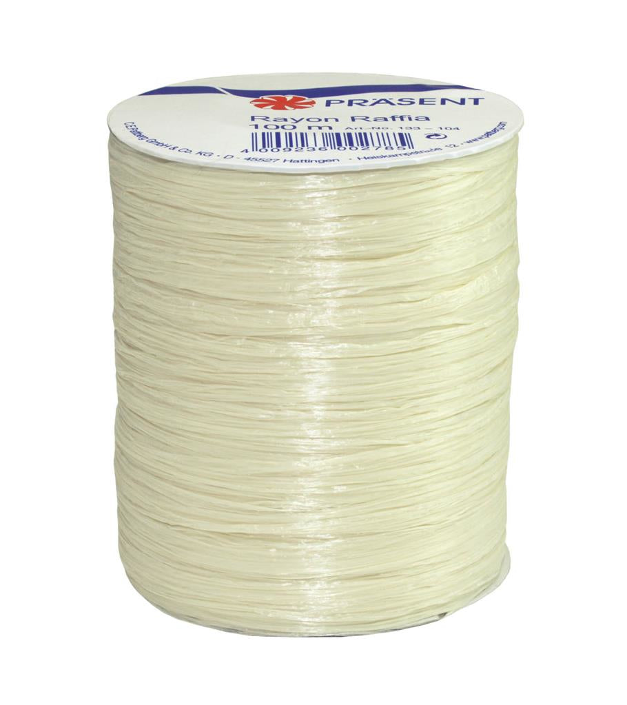 Pattberg Geschenkband Viskose Beige – 5 mm × 100 m