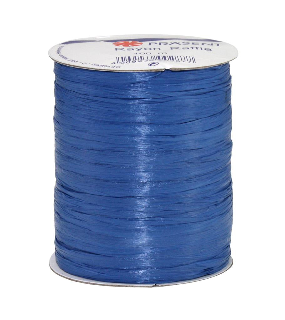 Pattberg Geschenkband Viskose Blau – 5 mm × 100 m