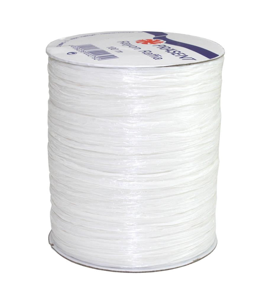 Pattberg Geschenkband Viskose Weiss – 5 mm × 100 m
