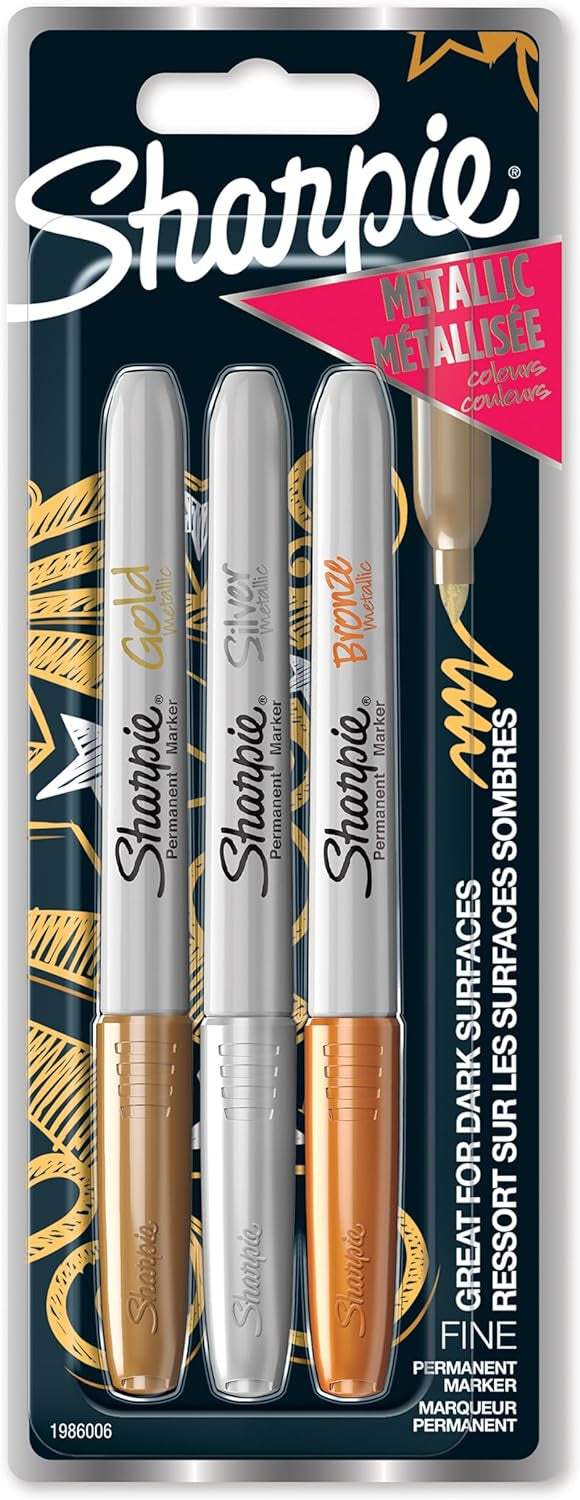 Sharpie Permanent Marker – sortiert, 3er Set