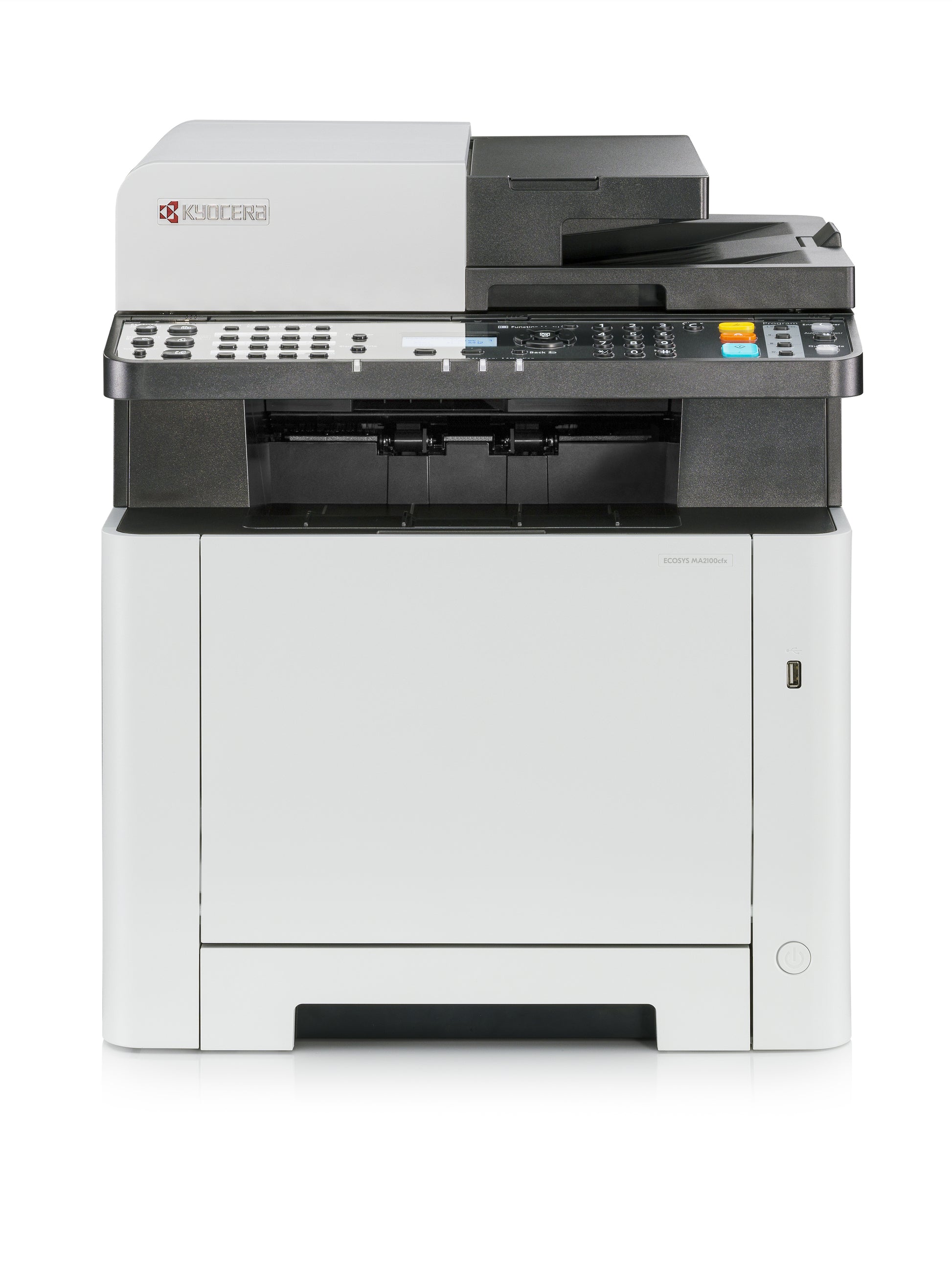Kyocera ECOSYS MA2100cfx – Farbiges Laser-MFP A4, 4-in-1 – USB/LAN – Duplex, ADF – 21 Seiten/Min S/W, 21 Seiten/Min Farbe
