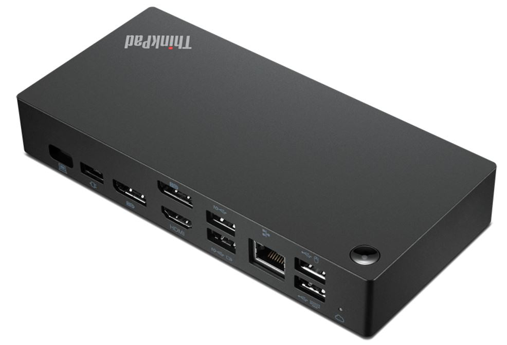 Lenovo ThinkPad Universelle Dockingstation – USB-C, 2× DP, 1× HDMI, 1× USB-A, 96 W PD, GbE, für Windows 7/10/11