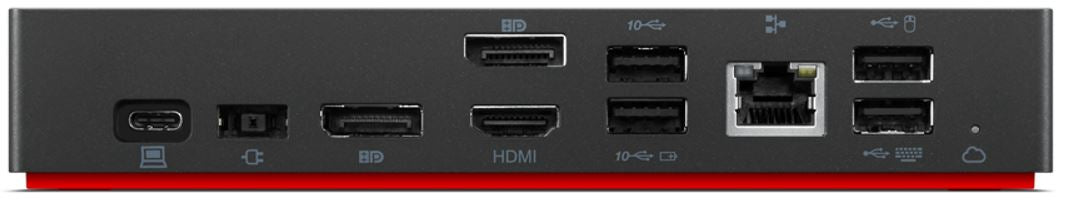 Lenovo ThinkPad Universelle Dockingstation – USB-C, 2× DP, 1× HDMI, 5× USB-A, 135 W PD, GbE, 3,5 mm Audio, für W