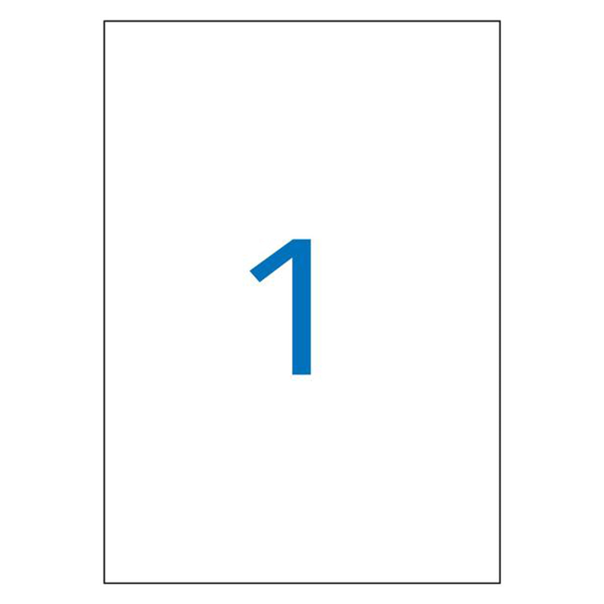APLI Etiketten A4 210 × 297 mm – gelb – permanent haftend – Laser/Inkjet – 1 pro Blatt, 100 Blätter