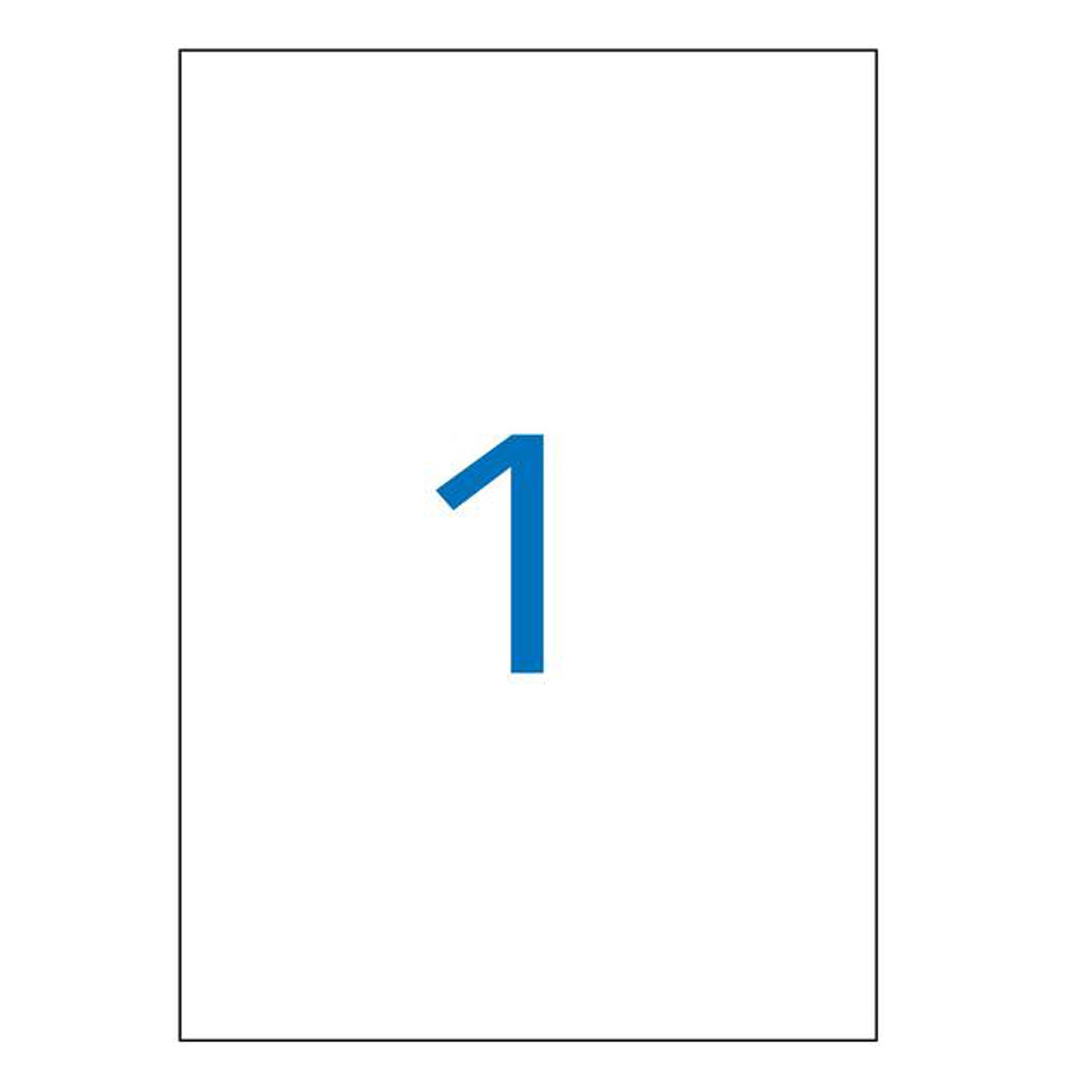 APLI Etiketten A4 – matt, rot – permanent haftend – Laser/Inkjet – 1 pro Blatt, 100 Blätter (100 Stk.)