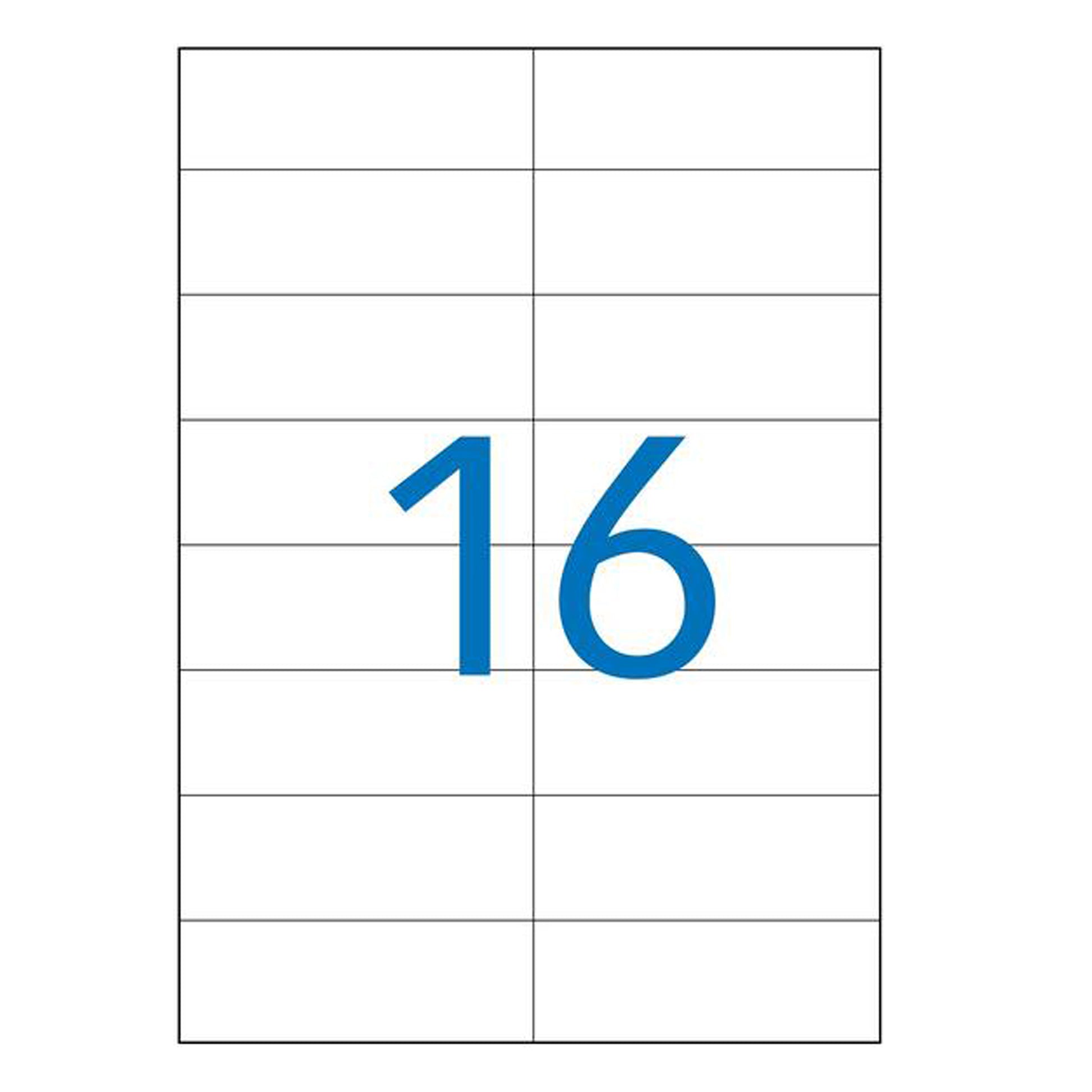 APLI 119020 – Etiketten A4 105 × 37 mm – Polyester, transparent – permanent haftend – Laser – 100 Blätter