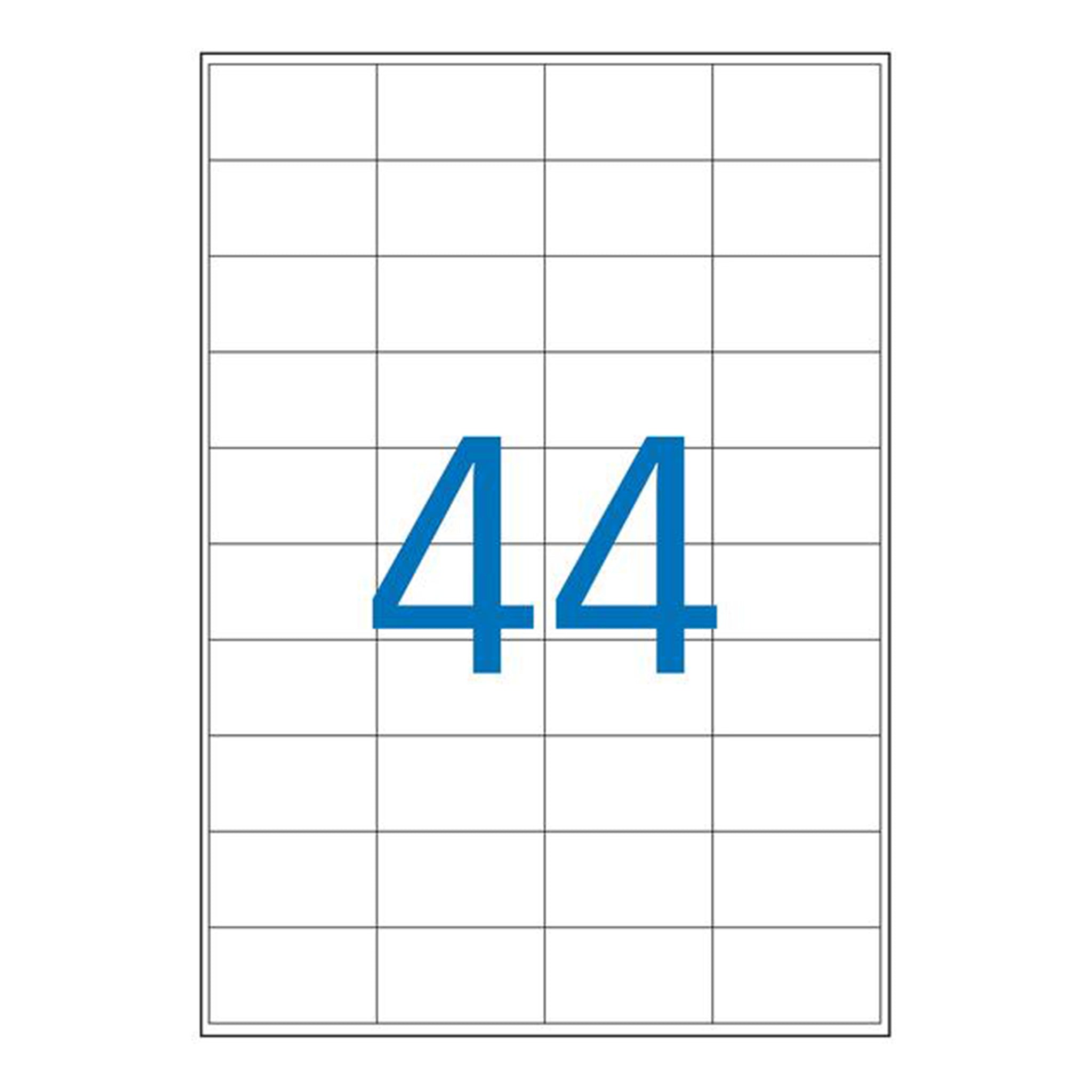 APLI Wetterfeste Etiketten – 48,5 × 25,4 mm, Polyester, transparent