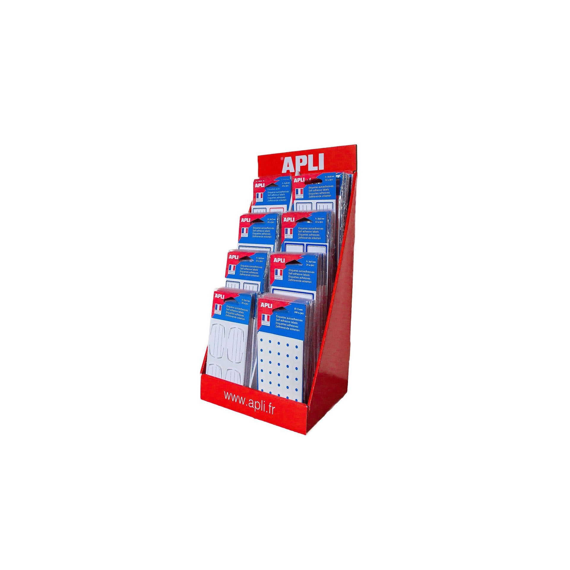 APLI Haftetiketten – rechteckig 370 × 210 mm, matt