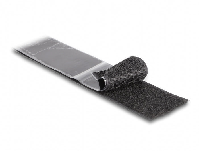 DeLOCK Klettband, 50 mm × 15 m, schwarz, 1 Stück