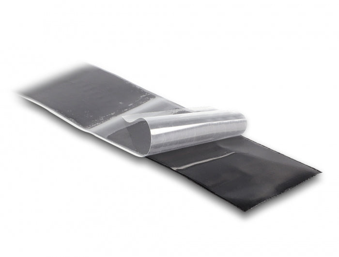 DeLOCK Klettband, 50 mm × 15 m, schwarz, 1 Stück