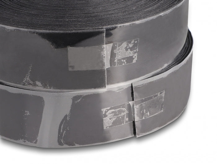 DeLOCK Klettband, 25 m × 50 mm, selbstklebend – schwarz