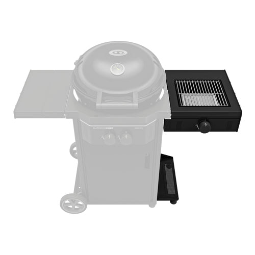 Outdoorchef – Brenner – 49,4 × 51,6 × 19,1 cm, Schwarz – für Davos Serie