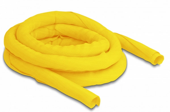 DeLOCK Kabelschlauch Ø 16–17 mm, 2 m, selbstschliessend, hitzebeständig – gelb