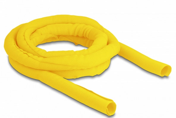 DeLOCK Kabelschlauch, Ø 19 mm × 2 m, selbstschliessend, hitzebeständig – Gelb