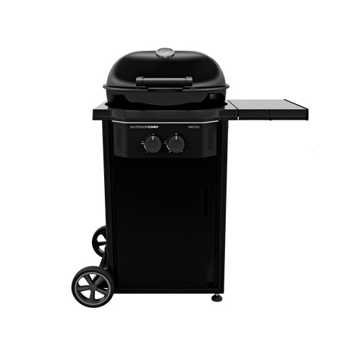 Outdoorchef Gasgrill DAVOS 570 G Pro – 8,5 kW, 2 Brenner, 57 cm Grillfläche – schwarz