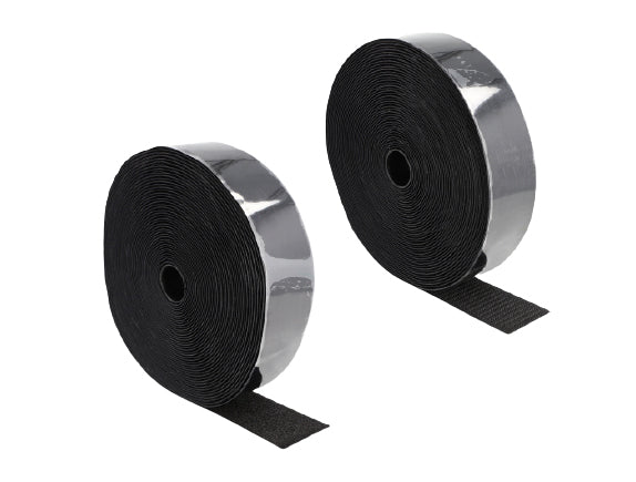 DeLOCK Klettband, 50 mm × 15 m, schwarz, 1 Stück