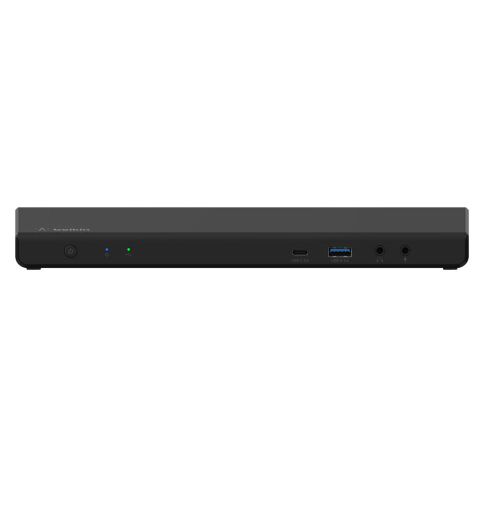 Belkin Dockingstation – USB-C, 2× DP, 3× HDMI, 5× USB-A, 2× USB-C, 85 W PD, GbE, 3,5 mm Audio
