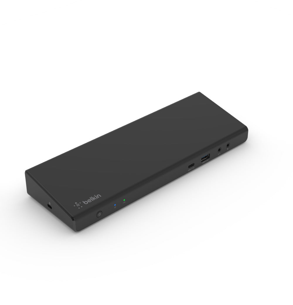 Belkin Dockingstation – USB-C, 2× DP, 3× HDMI, 5× USB-A, 2× USB-C, 85 W PD, GbE, 3,5 mm Audio