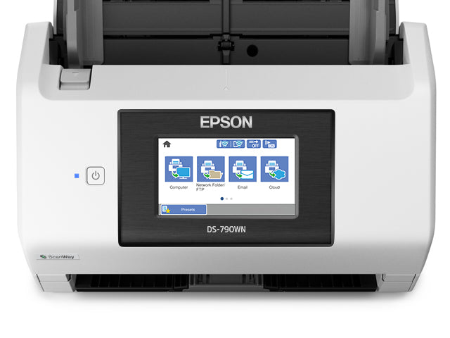 Epson WorkForce DS-790WN – Dokumentenscanner, A4, Duplex, 45 ppm, 600 dpi, ADF 100 Blatt, WLAN, USB