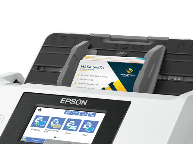 Epson WorkForce DS-790WN – Dokumentenscanner, A4, Duplex, 45 ppm, 600 dpi, ADF 100 Blatt, WLAN, USB