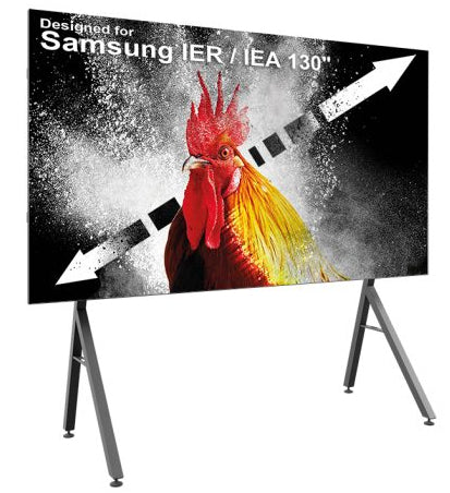 Hagor Digital Signage Stand für 130" Displays – für Samsung IER/IEA 130" – höhenverstellbar – Metall, schwarz