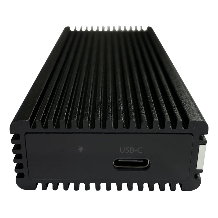 LC-Power LC-M2-C-MULTI-RGB – 1-Bay externes SSD-Gehäuse – USB 3,2 Gen 2 (10 Gbit/s), für M.2 NVMe/SATA