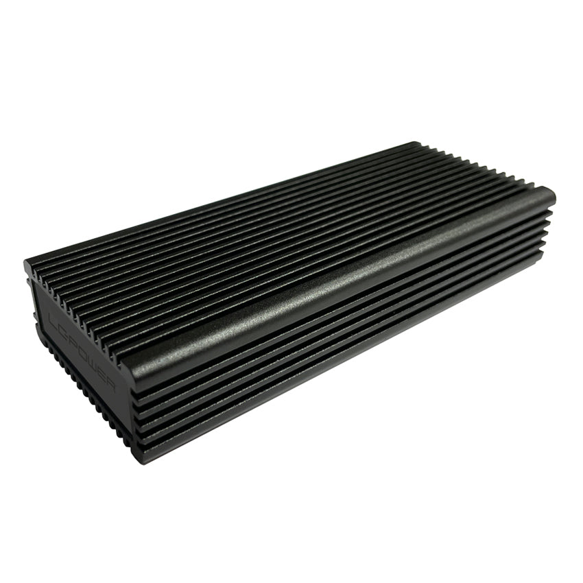 LC-Power LC-M2-C-MULTI-RGB – 1-Bay externes SSD-Gehäuse – USB 3,2 Gen 2 (10 Gbit/s), für M.2 NVMe/SATA