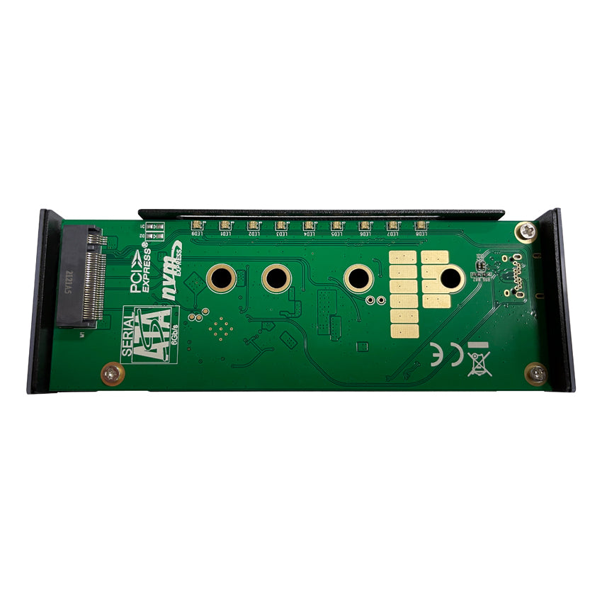 LC-Power LC-M2-C-MULTI-RGB – 1-Bay externes SSD-Gehäuse – USB 3,2 Gen 2 (10 Gbit/s), für M.2 NVMe/SATA