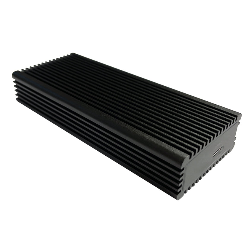 LC-Power LC-M2-C-MULTI-RGB – 1-Bay externes SSD-Gehäuse – USB 3,2 Gen 2 (10 Gbit/s), für M.2 NVMe/SATA