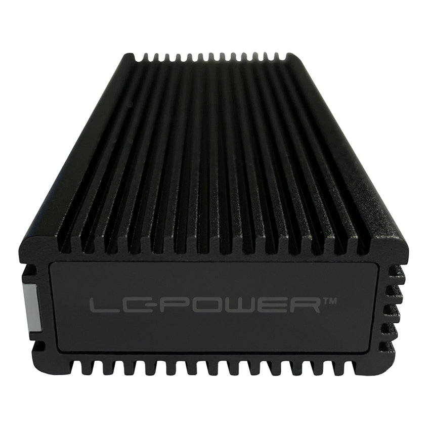 LC-Power LC-M2-C-MULTI-RGB – 1-Bay externes SSD-Gehäuse – USB 3,2 Gen 2 (10 Gbit/s), für M.2 NVMe/SATA