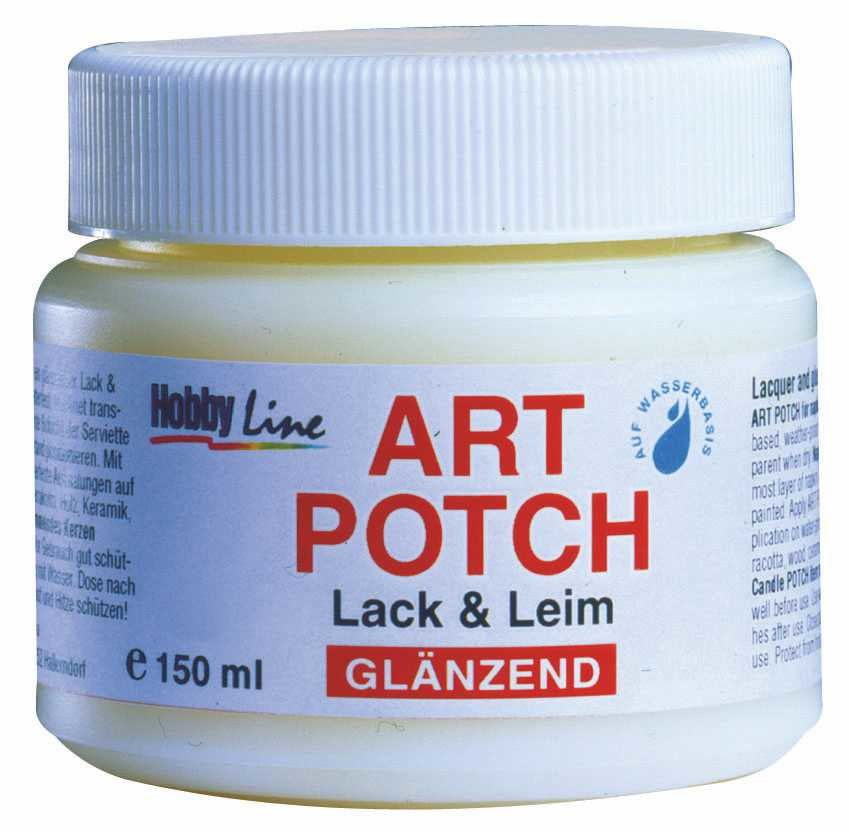 KREUL Kleber & Lack Art Potch – Glänzend, auf Wasserbasis, 150 ml
