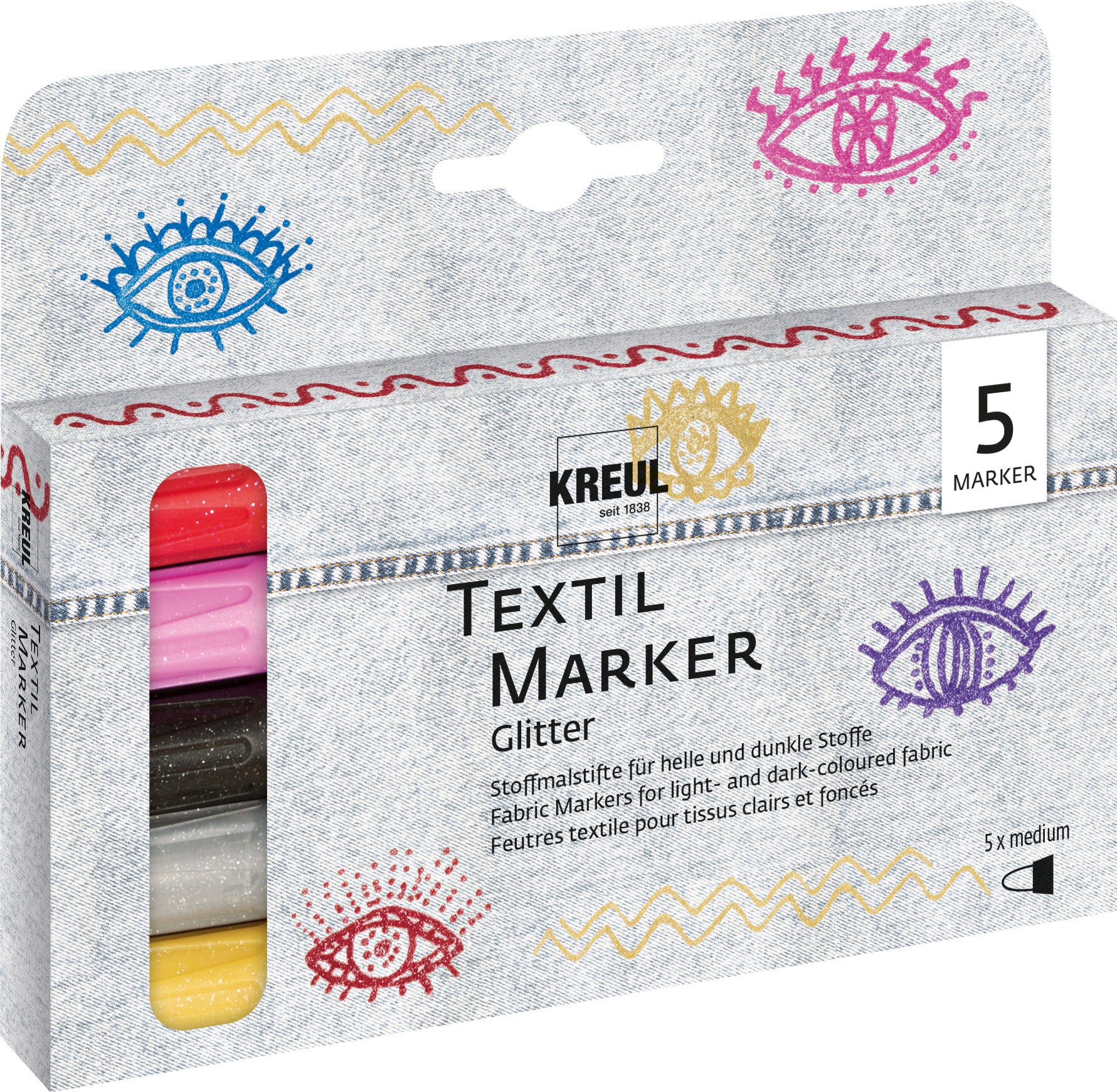 KREUL SOLO Goya Paint Marker – Pinselspitze, wasservermalbar, 12er Set