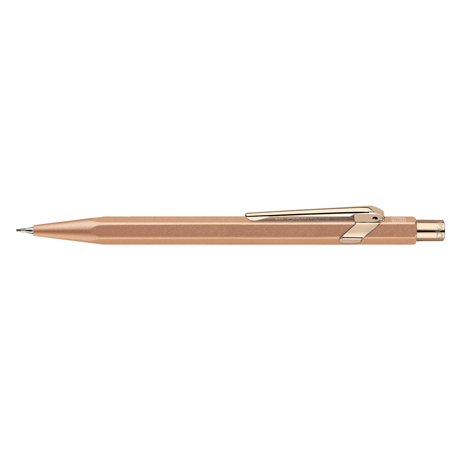 Caran d-Ache 849 Premium Brut Rosé Druckbleistift – 0,7 mm – Aluminium – Roségold