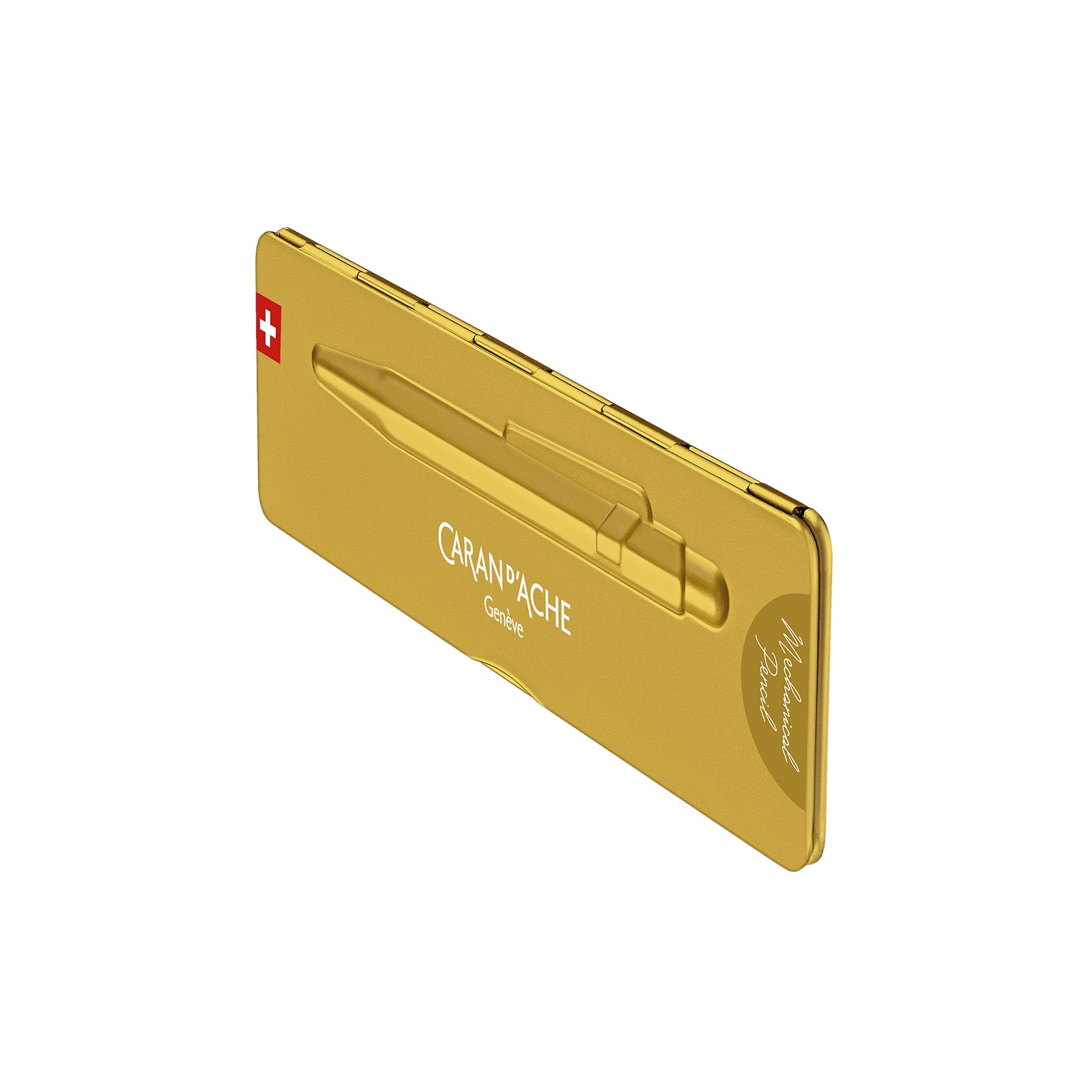 Caran d-Ache Caran d'Ache 849 Premium Goldbar Druckbleistift – 0,7 mm – Aluminium – Gold – Mit Radierer