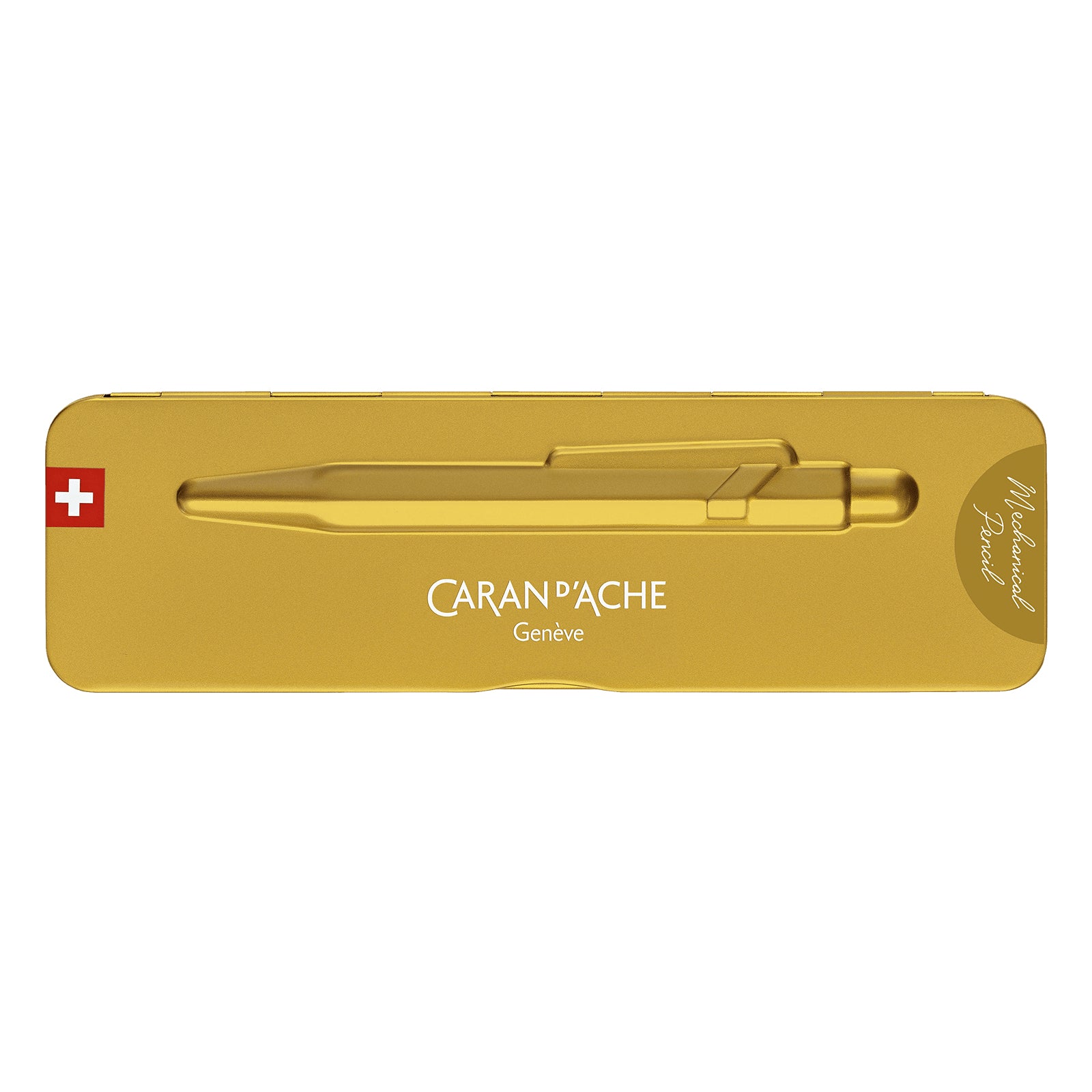 Caran d-Ache Caran d'Ache 849 Premium Goldbar Druckbleistift – 0,7 mm – Aluminium – Gold – Mit Radierer