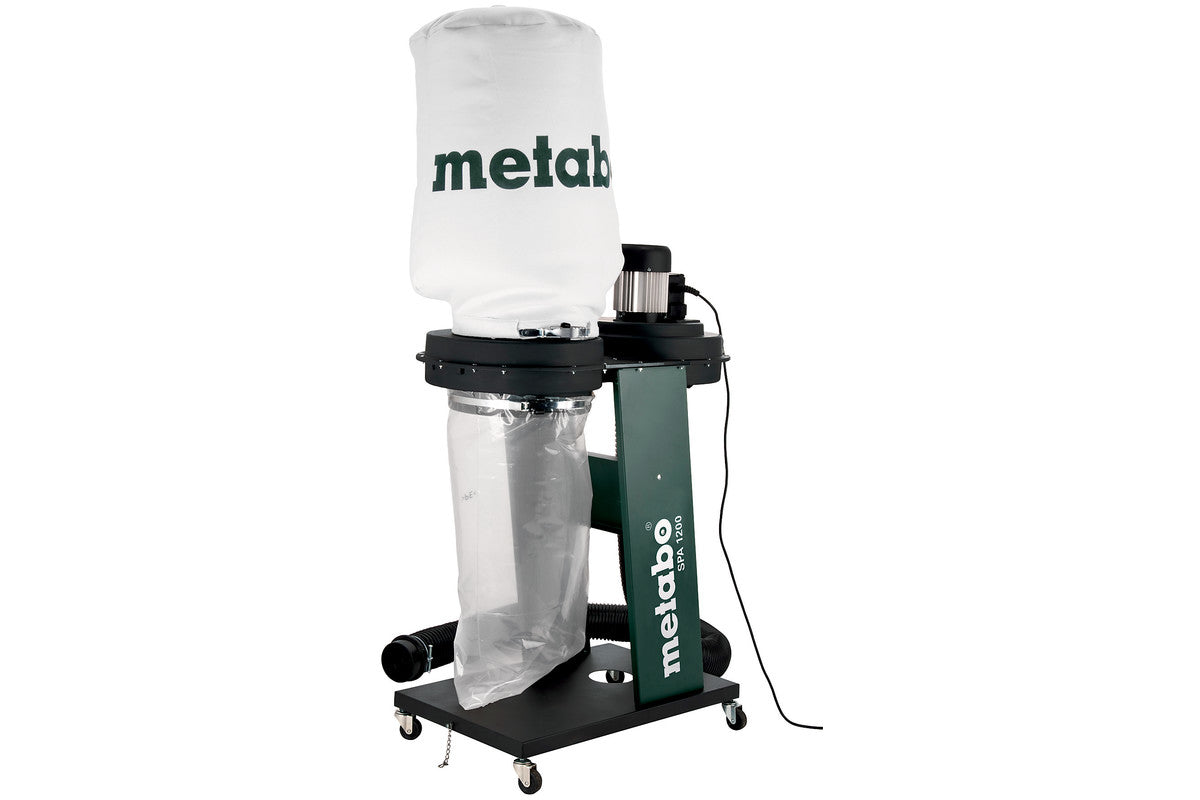 Metabo Späneabsauganlage SPA 1200 – 550 W, 65 l, Netzbetrieb, Schlauch 2,5 m
