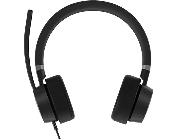 Lenovo Go Wired Office-Headset – On-Ear, Stereo, Kabel (USB-C), ANC, Schwarz