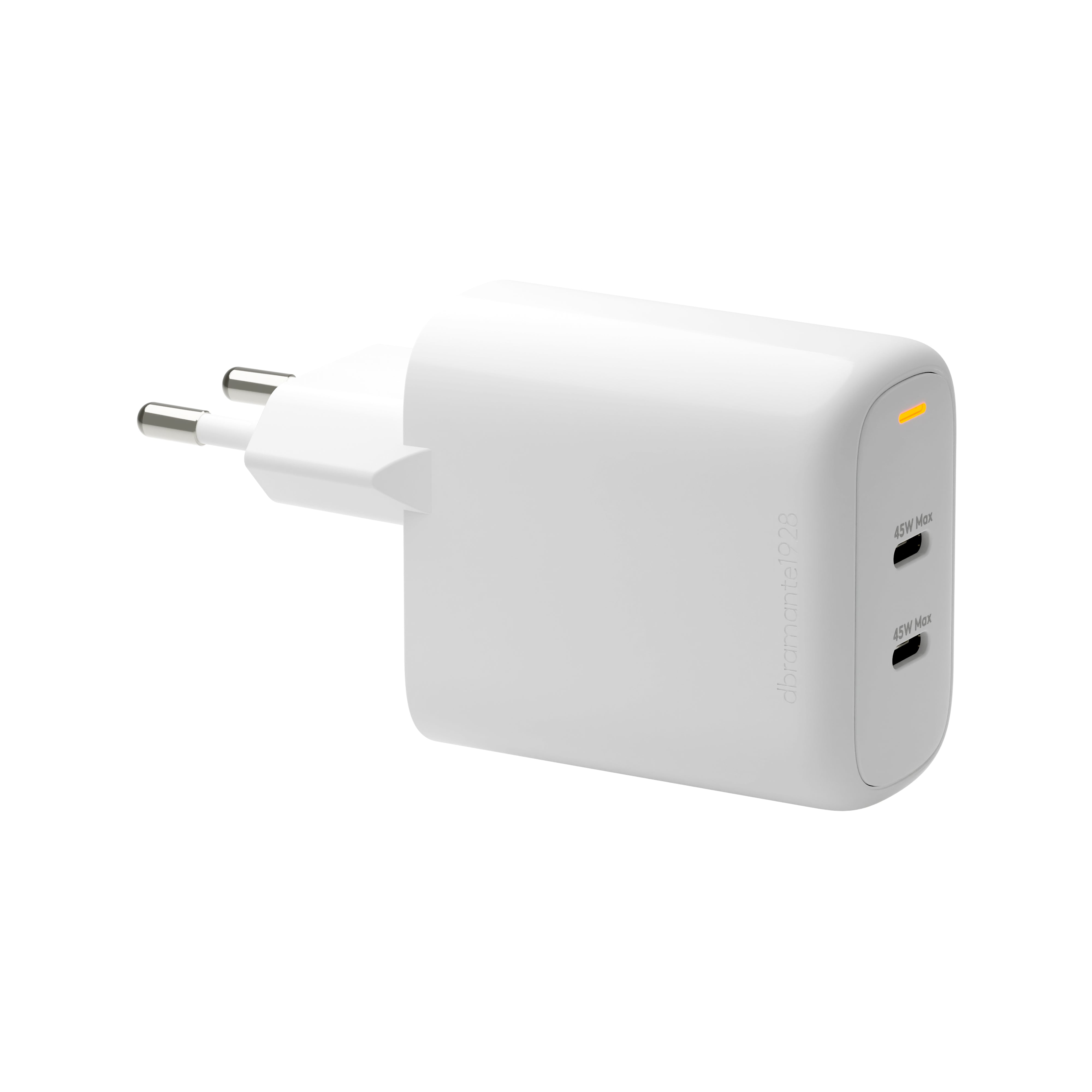 dbramante1928 re-charge USB-Wandladegerät 45 W – USB-C×2 – PD, EU-Stecker (Typ C)