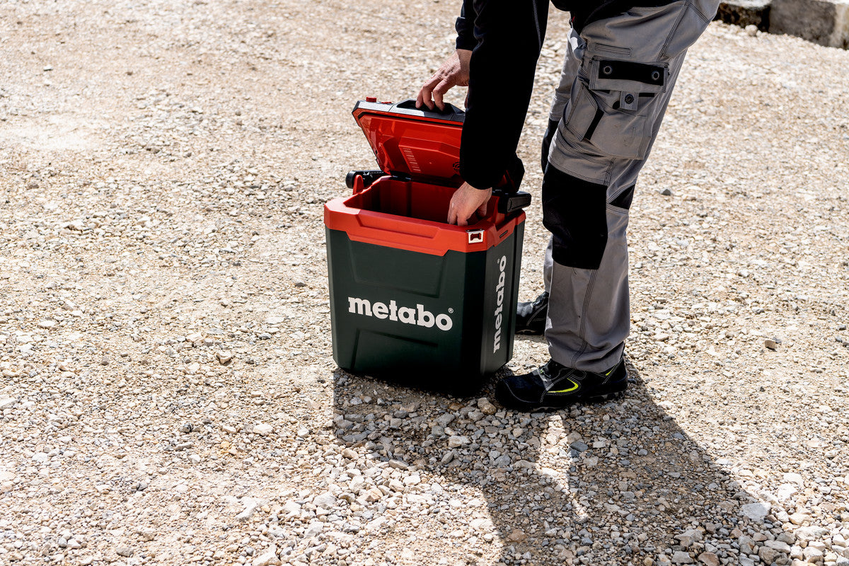 Metabo Akku-Kühlbox KB 18 BL – thermoelektrisch, 24 l, 230 V – grün