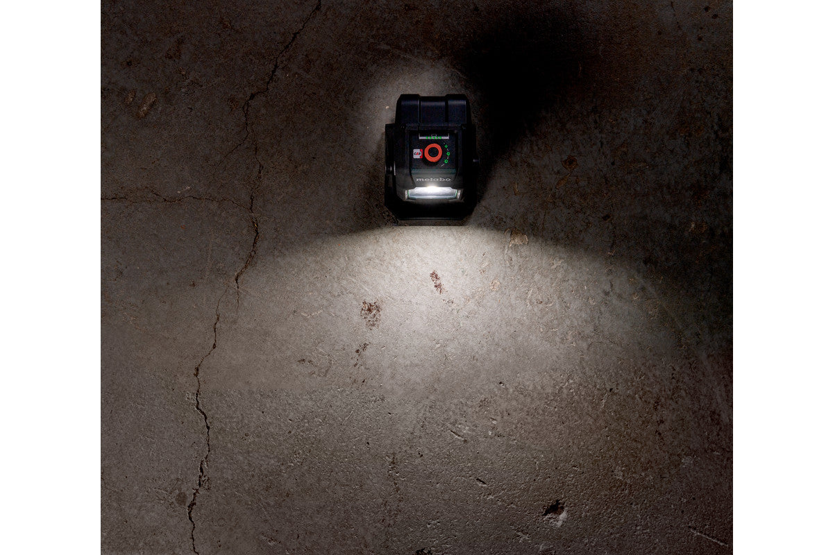 Metabo Akku-Baustrahler BSA 12-18 LED 2000 – 2000 lm, dimmbar, IP54, schwarz/grün