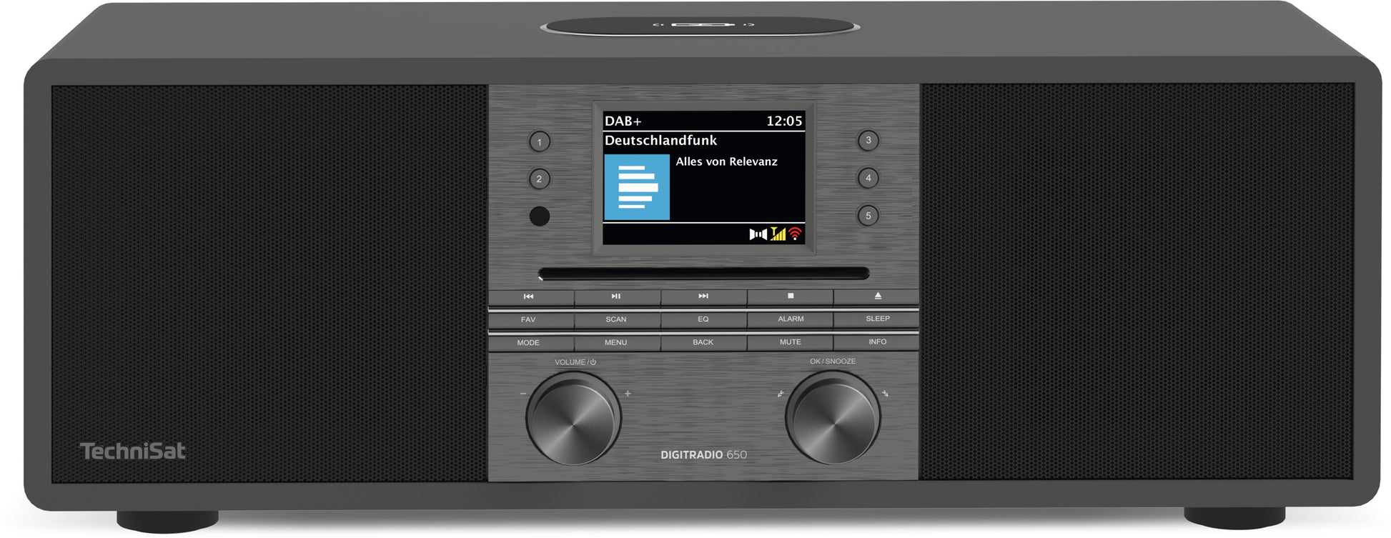 TechniSat DigitRadio 650 – DAB-/Internetradio – Tischradio – UKW, Bluetooth, Amazon Music – Anthrazit