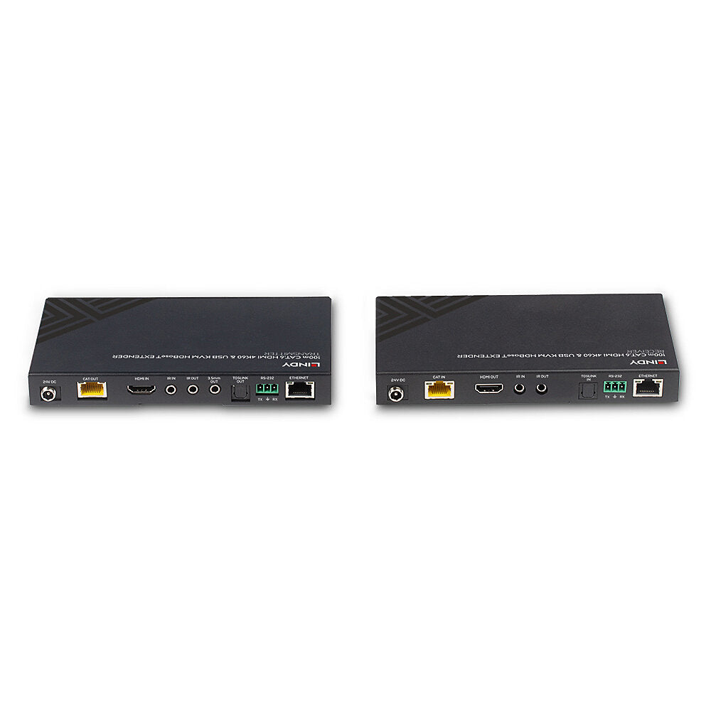 Lindy KVM-Extender, HDMI, über HDBaseT (Cat6), bis 100 m, 4K (3840 × 2160)